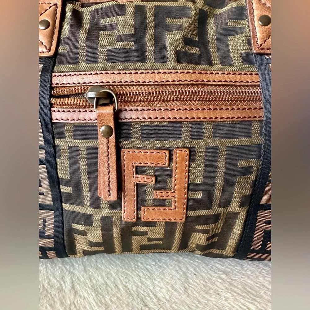 FENDI Zucca Pattern Cloth HandBag - Picture 7 of 16
